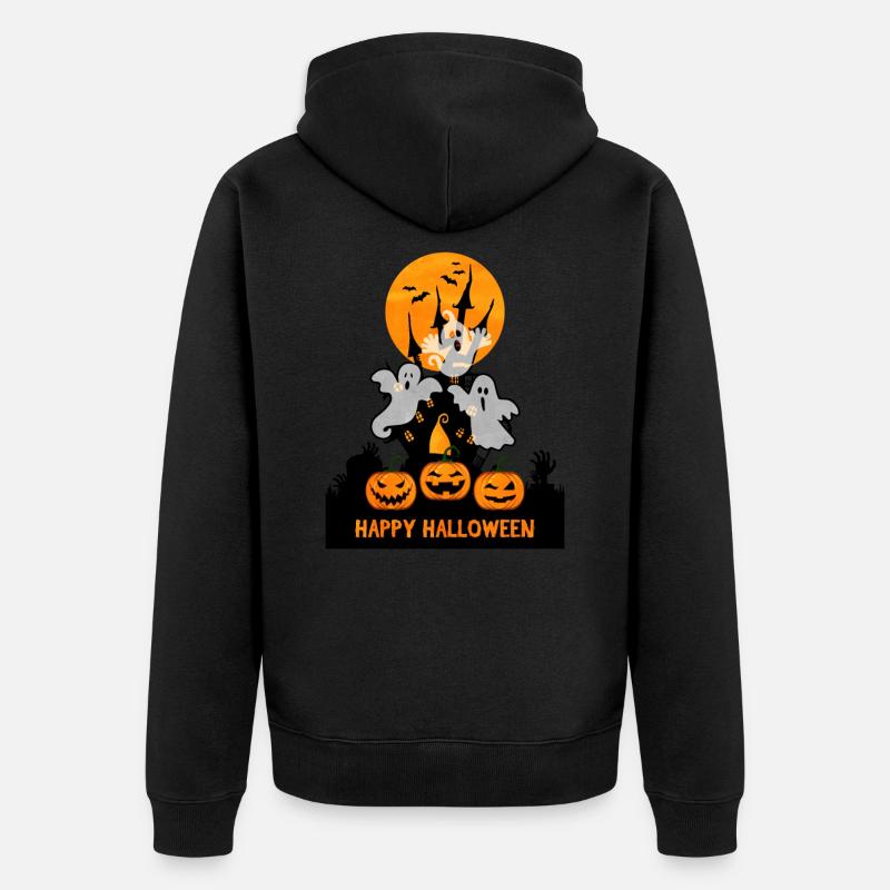 Halloween - Veste à capuche bio Premium Unisexe - noir