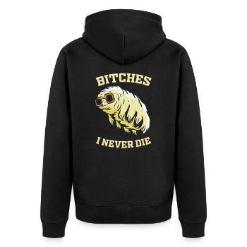 Microbiologie de l'ours d'eau Tardigrade Je ne meurs jamais - Veste à capuche bio Premium Unisexe - noir - Dos - Nico (187cm)