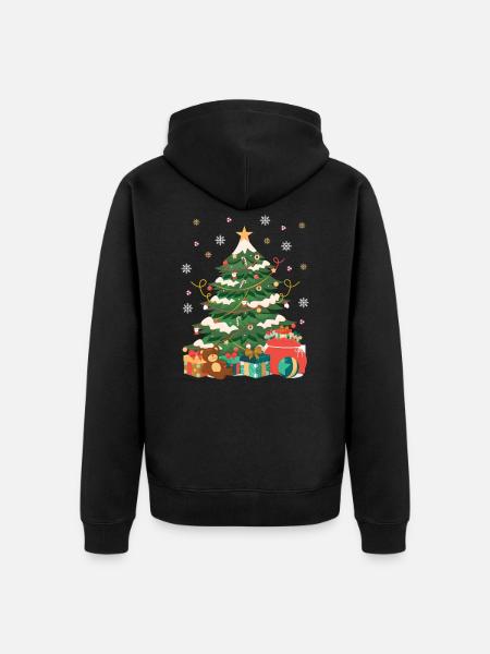 Christmas gift Advent Jesus - Unisex Premium Organic Zip Hoodie - black