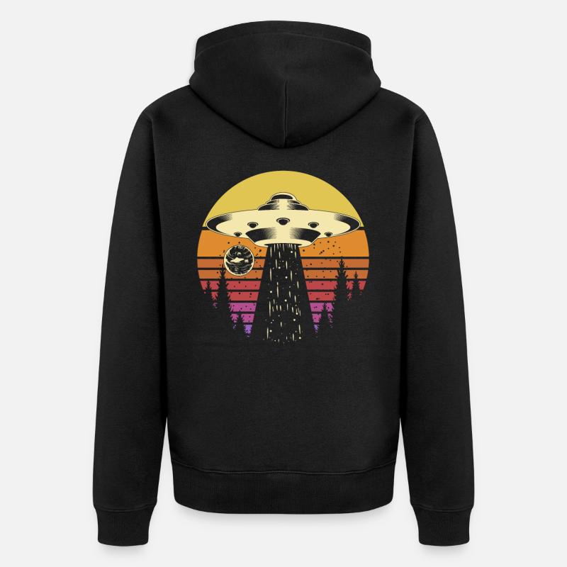 Extraterrestre - Veste à capuche bio Premium Unisexe - noir