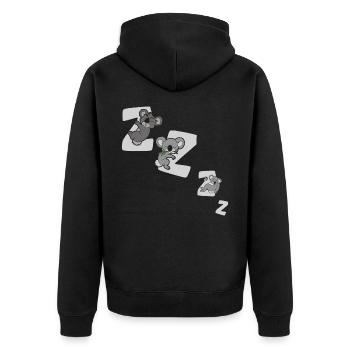 Koala - Veste à capuche bio Premium Unisexe - noir - Dos - Nico (187cm)