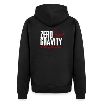 Zero Gravity Star Of The Bar Gift Idea Fitness - Unisex Premium Organic Zip Hoodie - black - Back - Nico (187cm)