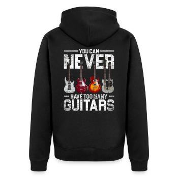 Guitariste guitariste - Veste à capuche bio Premium Unisexe - noir - Dos - Nico (187cm)