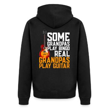 Guitare - Veste à capuche bio Premium Unisexe - noir - Dos - Nico (187cm)