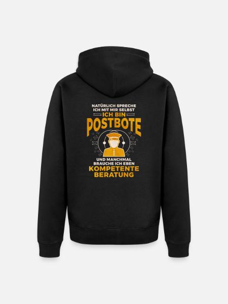 Postbote - Unisex Premium Bio Zip Hoodie - Schwarz