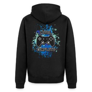 Jeu de niveau complet pour joueurs - Veste à capuche bio Premium Unisexe - noir - Dos - Nico (187cm)
