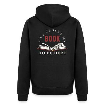 Bookworms & Bookworm Book Gift - Veste à capuche bio Premium Unisexe - noir - Dos - Nico (187cm)