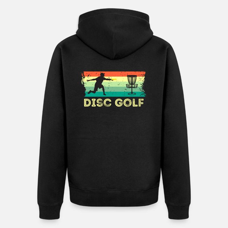 Frisbee - Unisex Premium Bio Zip Hoodie - Schwarz