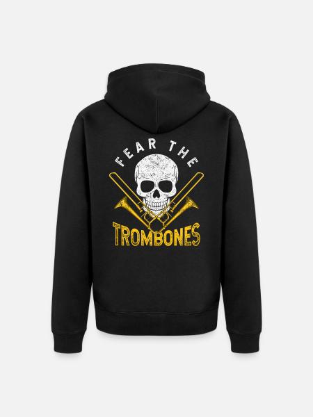 Trombone orchestra - Unisex Premium Organic Zip Hoodie - black