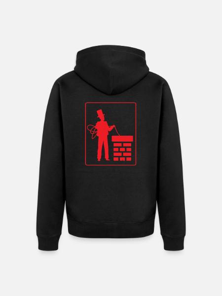 Schonsteinfeger chimney sweeper gift idea - Unisex Premium Organic Zip Hoodie - black