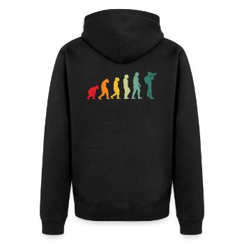Photographer evolution photography taking photos - Unisex Premium Organic Zip Hoodie - black - Back - Nico (187cm)