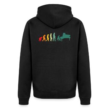 Piano évolution joueur de piano piano pianiste - Veste à capuche bio Premium Unisexe - noir - Dos - Nico (187cm)