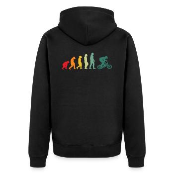 BMX evolution cycliste BMX - Veste à capuche bio Premium Unisexe - noir - Dos - Nico (187cm)