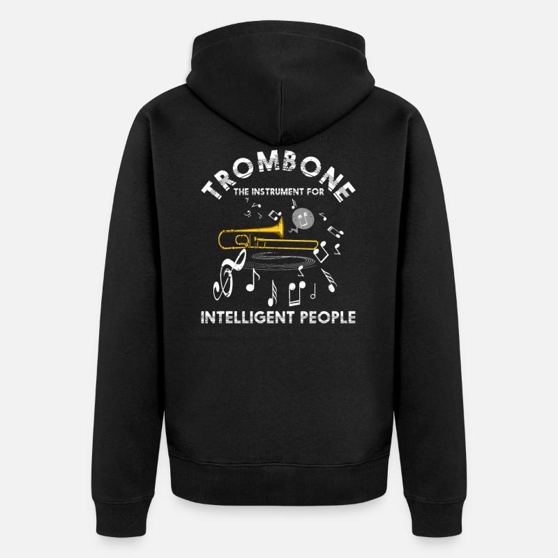 Orchestre trombone - Veste à capuche bio Premium Unisexe - noir