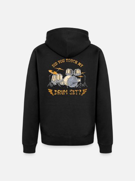Batteur de batterie - Veste à capuche bio Premium Unisexe - noir