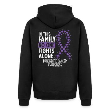 Cancer cancer du pancréas - Veste à capuche bio Premium Unisexe - noir - Dos - Nico (187cm)