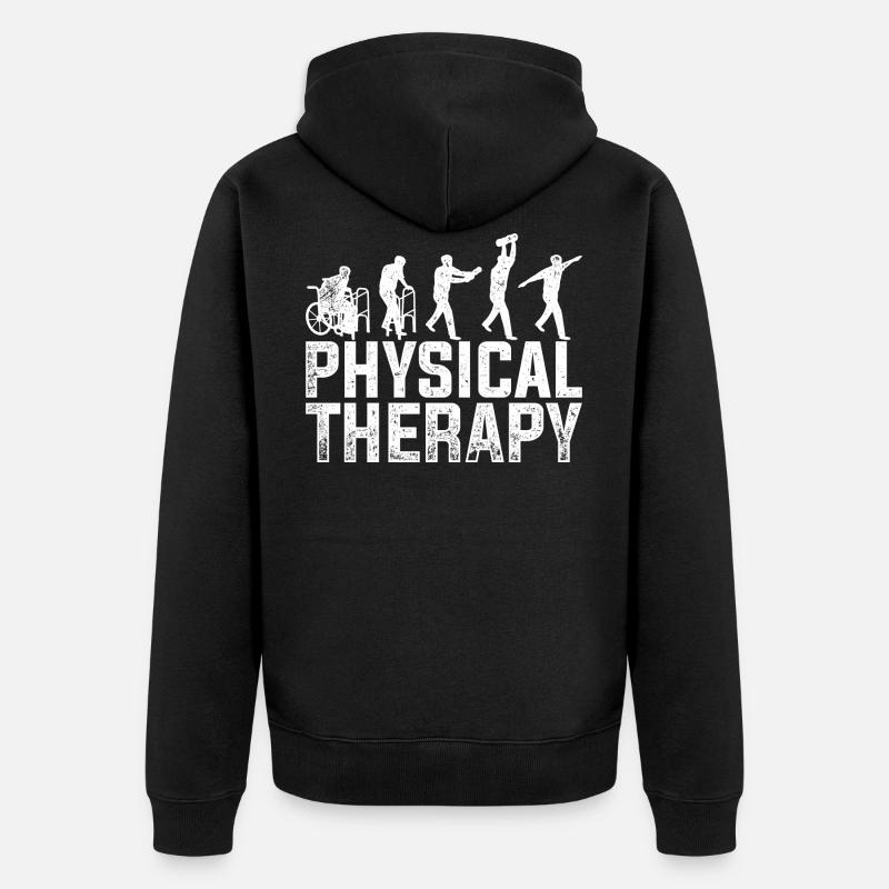 Physiothérapie d'évolution - Veste à capuche bio Premium Unisexe - noir