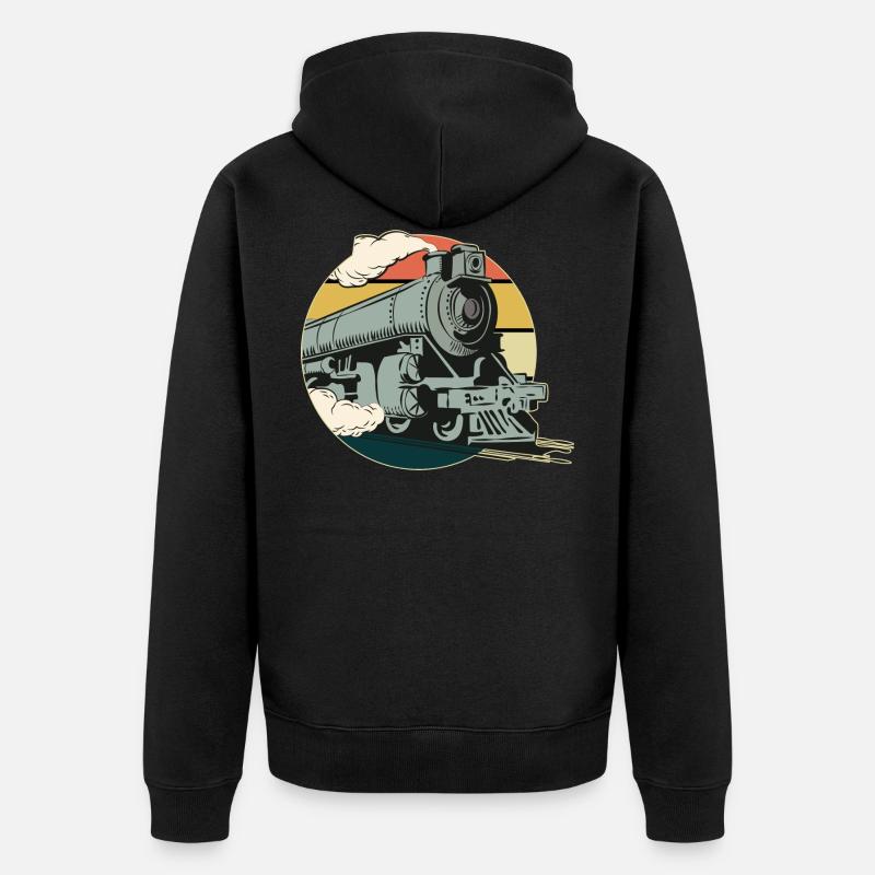 Train - Veste à capuche bio Premium Unisexe - noir