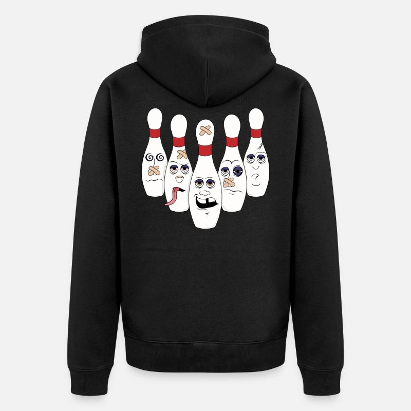 bowling - Veste à capuche bio Premium Unisexe - noir