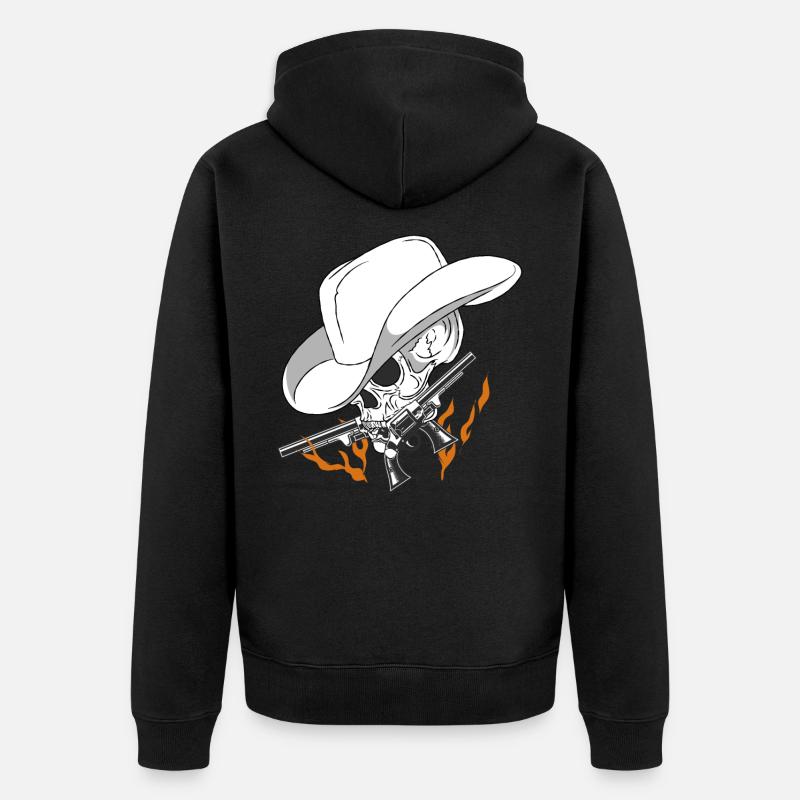 cow-boy - Veste à capuche bio Premium Unisexe - noir