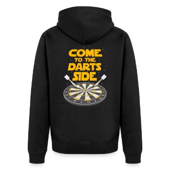 Dart - Veste à capuche bio Premium Unisexe - noir - Dos - Nico (187cm)