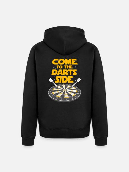 Darts - Unisex Premium Organic Zip Hoodie - black