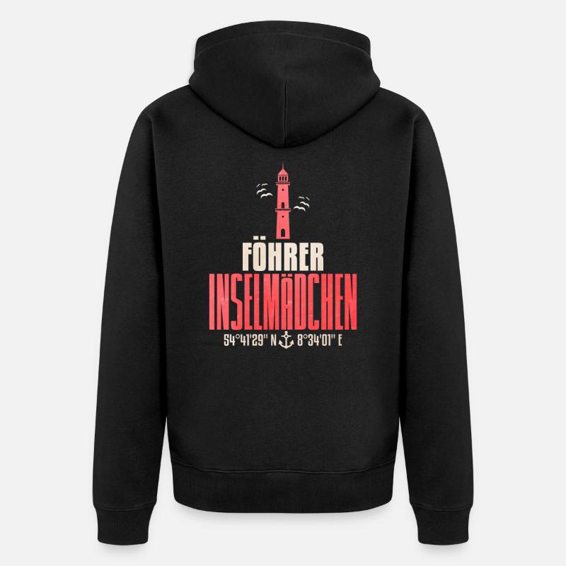 Fohr - Veste à capuche bio Premium Unisexe - noir