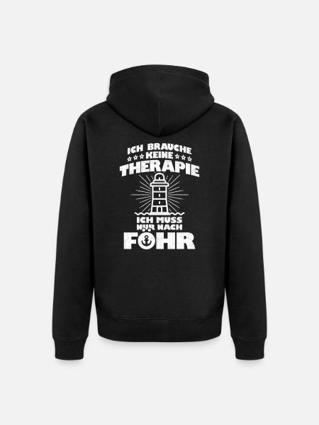 Fohr - Unisex Premium Organic Zip Hoodie - black