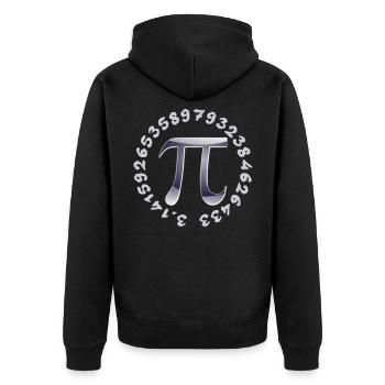 Pi 3,14 Pi-Day 14 Mars Pi jour mathématicien professeur - Veste à capuche bio Premium Unisexe - noir - Dos - Nico (187cm)