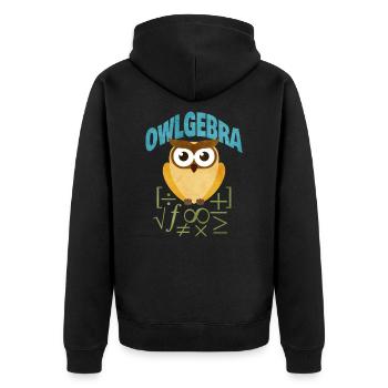 Mathématiques - Veste à capuche bio Premium Unisexe - noir - Dos - Nico (187cm)