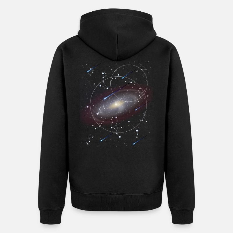 Astronomie - Veste à capuche bio Premium Unisexe - noir
