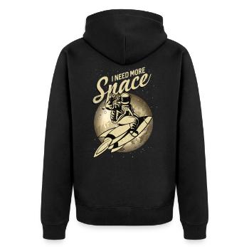 Astronomie astronomie cadeau de l’astronome shirt Astr - Veste à capuche bio Premium Unisexe - noir - Dos - Nico (187cm)