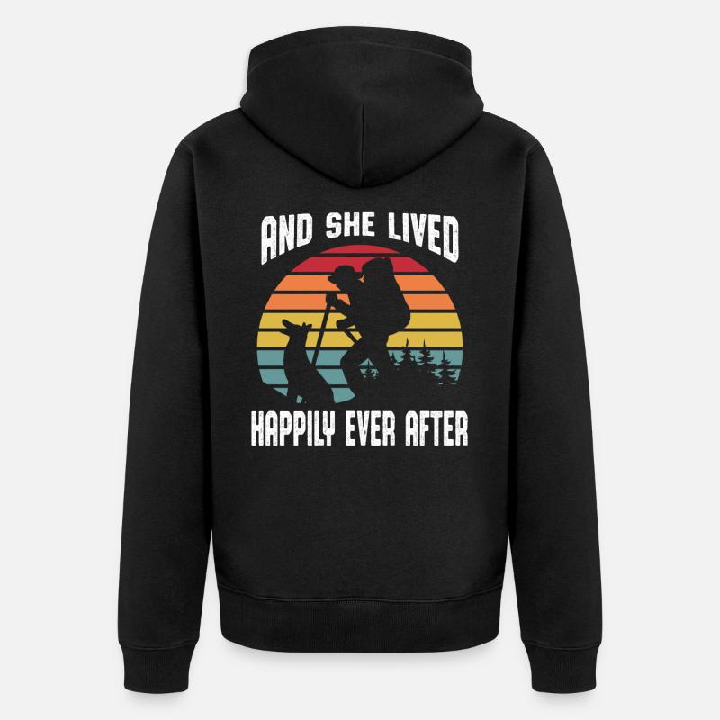 Randonner - Veste à capuche bio Premium Unisexe - noir