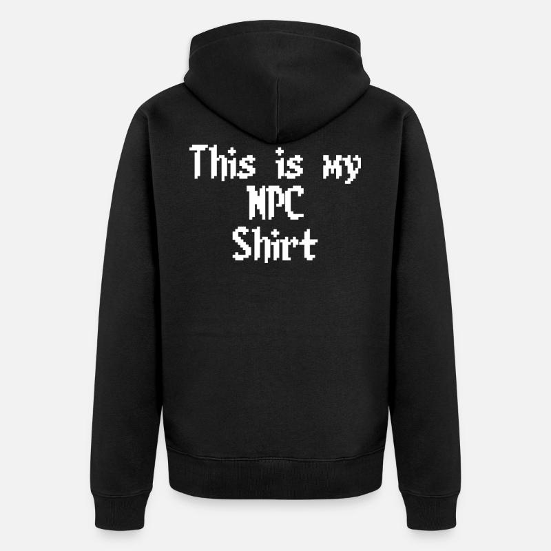 NPC Shirt pixel - Veste à capuche bio Premium Unisexe - noir