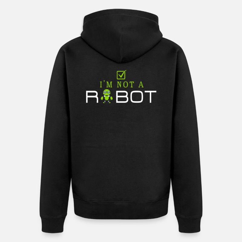 Computer scientist Programmer Computer Computer - Unisex Premium Organic Zip Hoodie - black