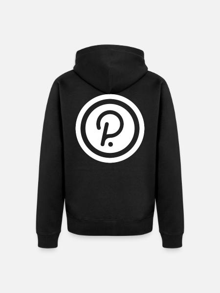Polkadot - Unisex Premium Organic Zip Hoodie - black