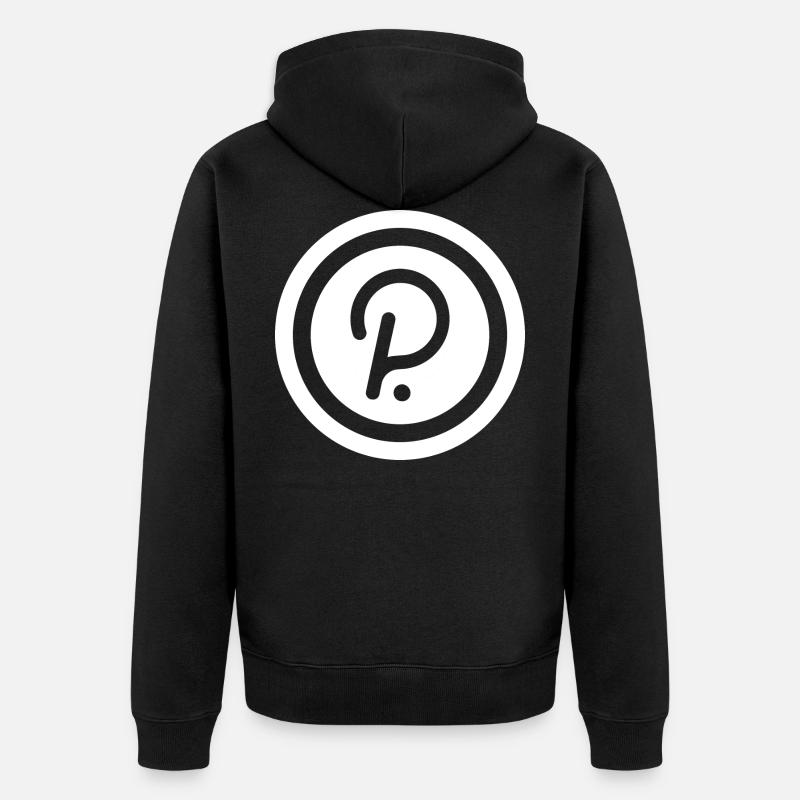 Polkadot - Unisex Premium Bio Zip Hoodie - Schwarz