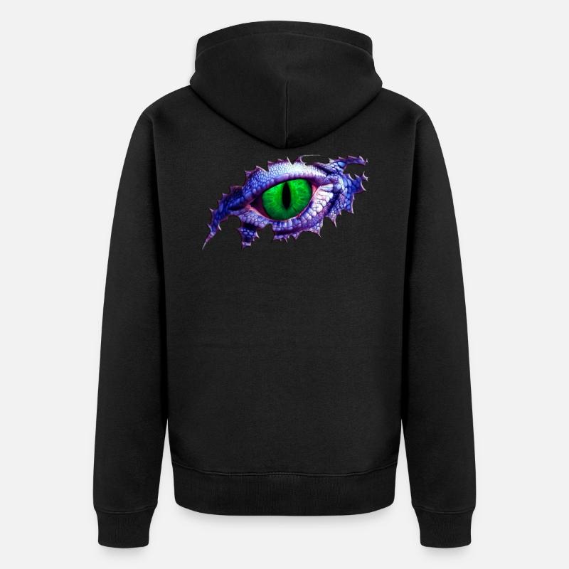 yeux de dragonAM - Veste à capuche bio Premium Unisexe - noir
