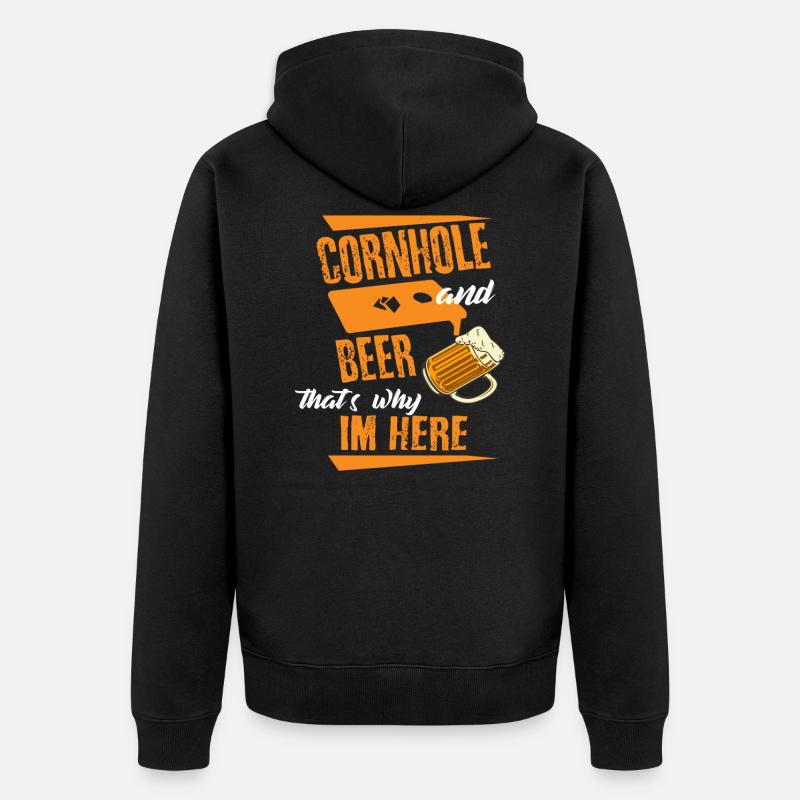 Cornhole - Veste à capuche bio Premium Unisexe - noir