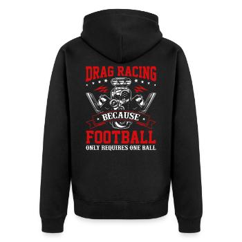 Drag Course Course Car Guy Tuner Voiture Cadeaux - Veste à capuche bio Premium Unisexe - noir - Dos - Nico (187cm)