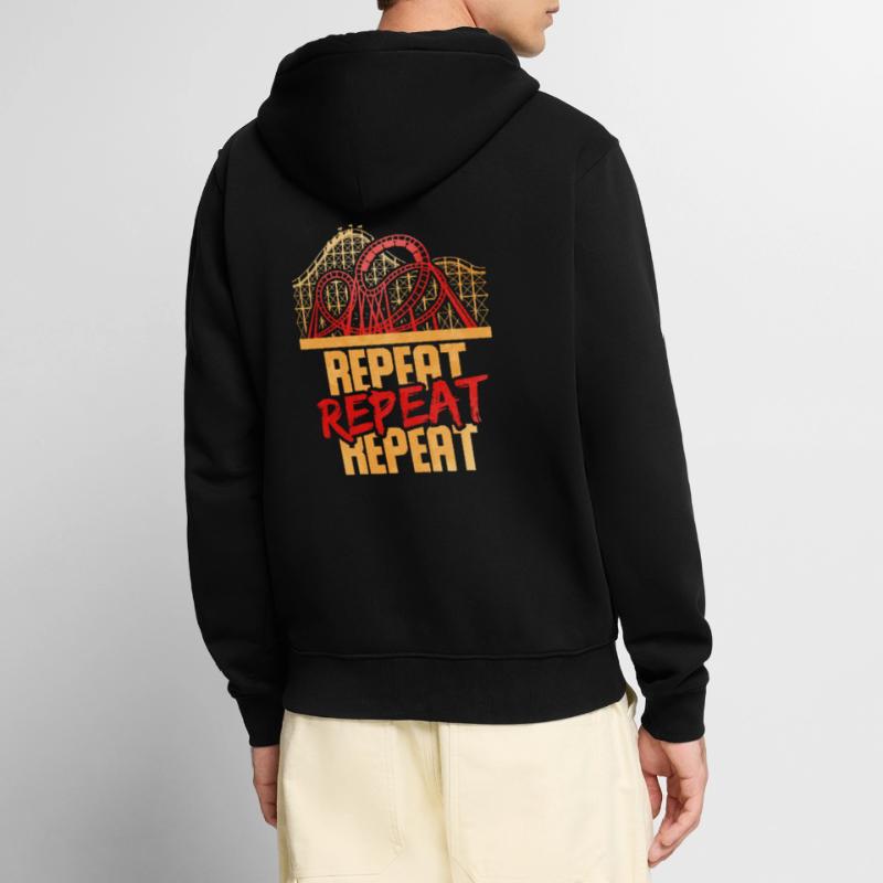 Roller coaster Funny roller coaster gift roller coaster Unisex Premium Organic Zip Hoodie