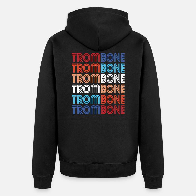 Trombone - Veste à capuche bio Premium Unisexe - noir