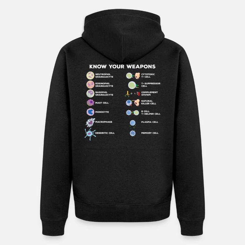 Science Expériences - Veste à capuche bio Premium Unisexe - noir