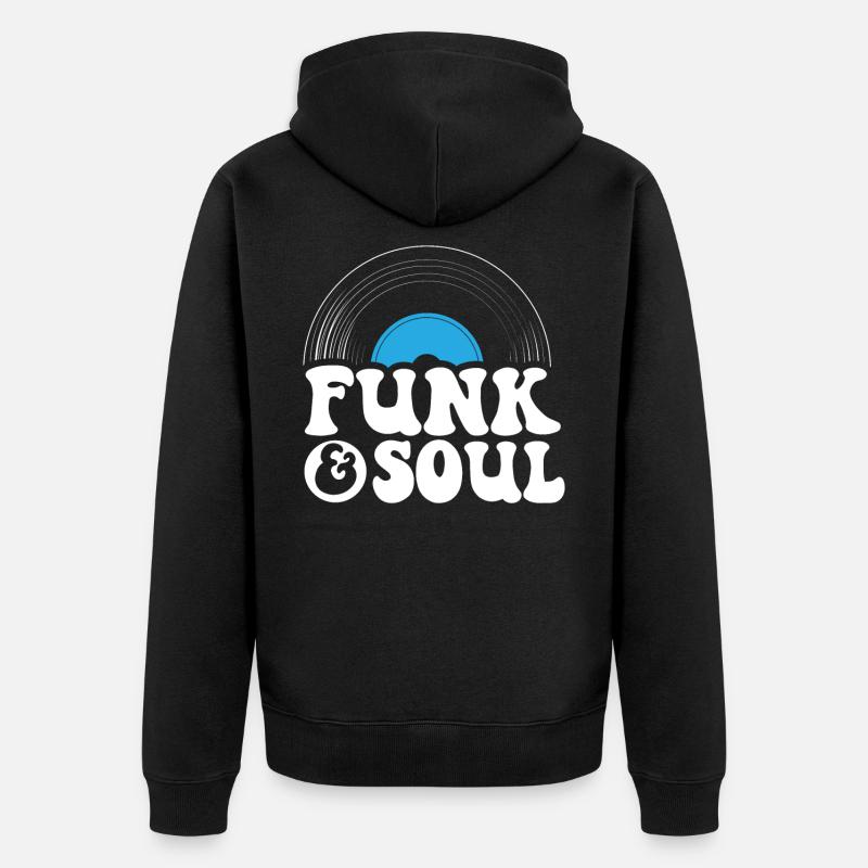 Funk Et Soul Musiciens Compositeur - Veste à capuche bio Premium Unisexe - noir