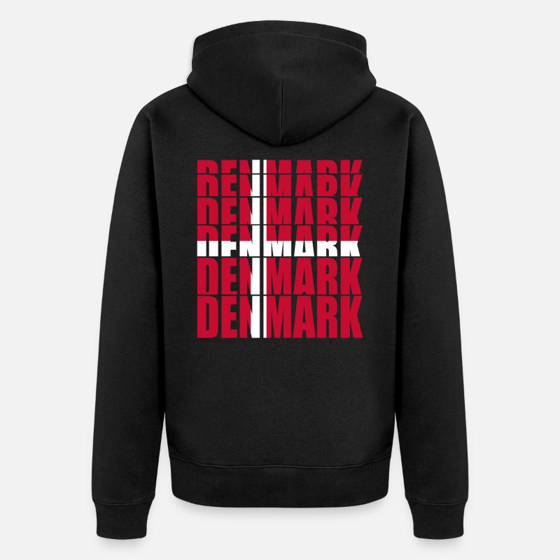 Danemark - Veste à capuche bio Premium Unisexe - noir