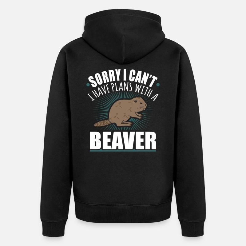 Biber - Veste à capuche bio Premium Unisexe - noir