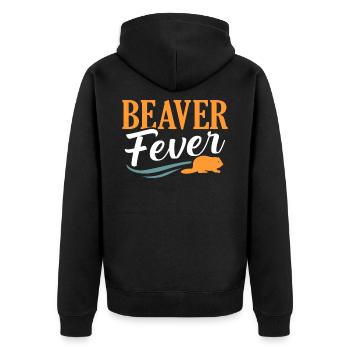 Biber - Veste à capuche bio Premium Unisexe - noir - Dos - Nico (187cm)