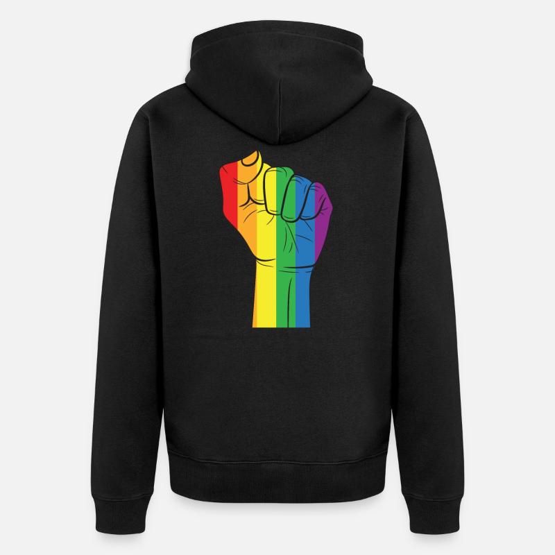 Lgbt - Veste à capuche bio Premium Unisexe - noir