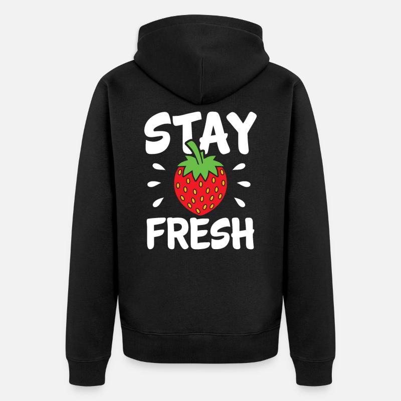 Fraise - Veste à capuche bio Premium Unisexe - noir