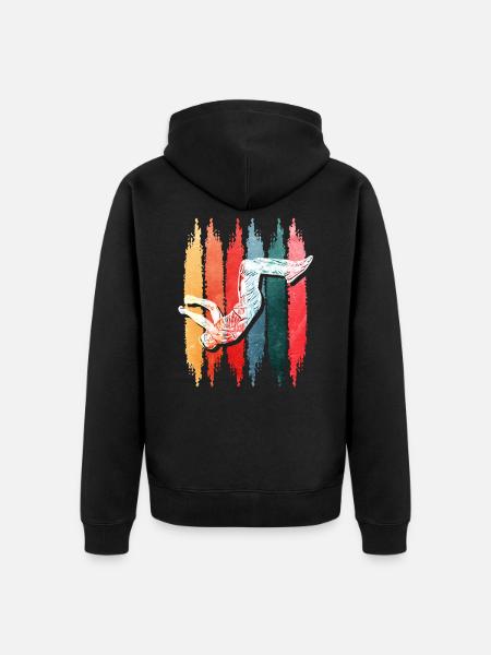 Parkour Running Gift - Unisex Premium Organic Zip Hoodie - black